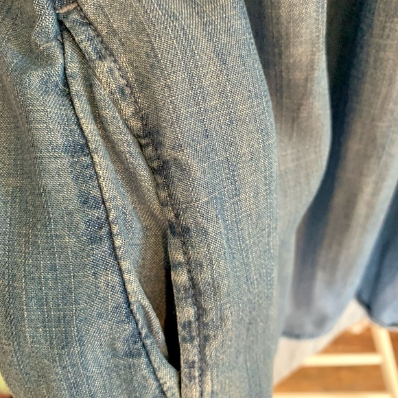 Long Denim Chambray Shirt American Eagle - Picture 4 of 5